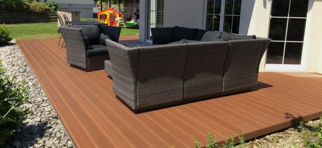 Eco Deck Classic WPC Terrasse in Rotbraun